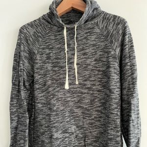 J.Crew Funnel-Neck Sweater in Gray/Black, women’s S/M